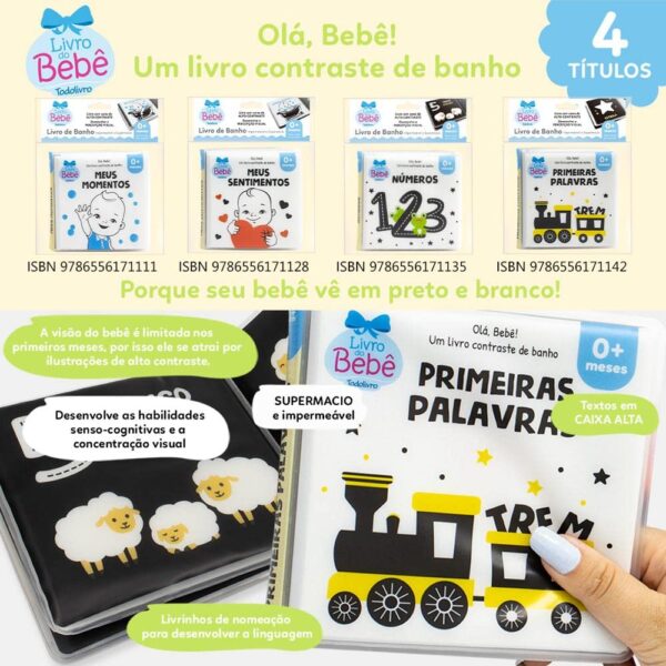 Olá, Bebê! Um livrinho Contraste de Banho: Primeiras Palavras - Image 7