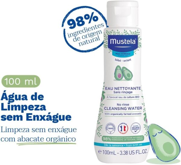 Mustela Kit Essenciais Bebê e Criança - Gel Lavante 200ml + Shampoo Recém-Nascido 150ml + Hydra Bebê 100ml + Água de Limpeza 100ml + Creme Vitaminado Preventivo De Assaduras 54g - Edição limitada - Image 9