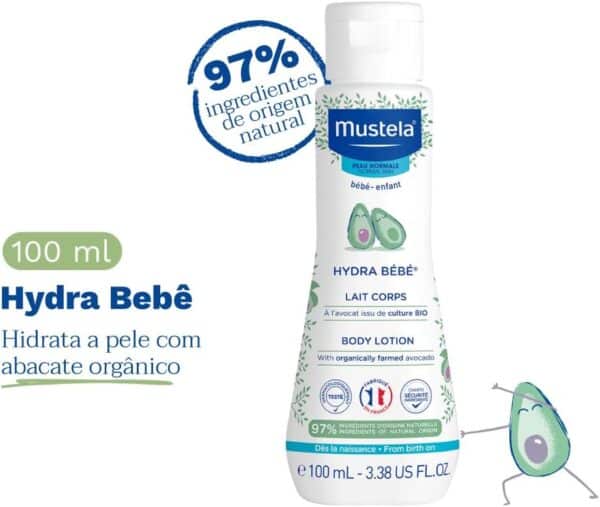 Mustela Kit Essenciais Bebê e Criança - Gel Lavante 200ml + Shampoo Recém-Nascido 150ml + Hydra Bebê 100ml + Água de Limpeza 100ml + Creme Vitaminado Preventivo De Assaduras 54g - Edição limitada - Image 8