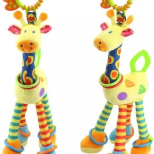 HAPPY MONKEY Girafa Mordedor COM CERTIFICAÇÃO INMETRO Multifuncional (Amarelo)