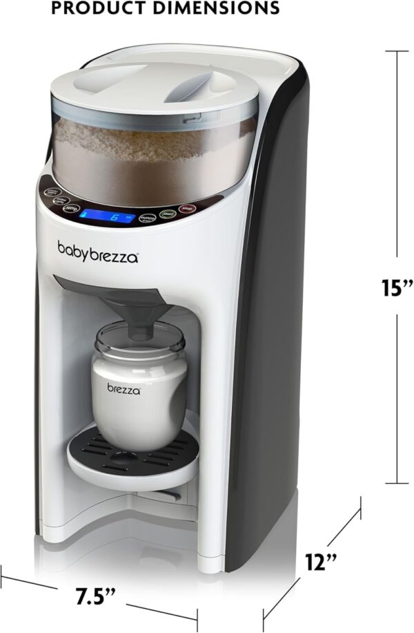 Nova e melhorada Baby Brezza Formula Pro Advanced Formula Dispenser Machine – Misture automaticamente uma mamadeira de fórmula quente instantaneamente – Faça facilmente mamadeira com mistura automática de pó - Image 10