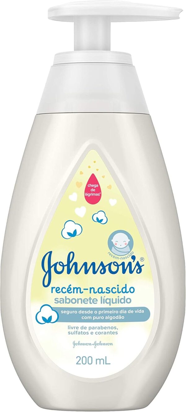 Sabonete Líquido Johnson's Baby Recém Nascido, 200ml