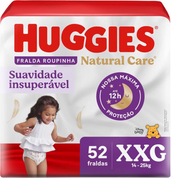 Huggies Fralda Premium Roupinha Natural Care XXG 52 Un