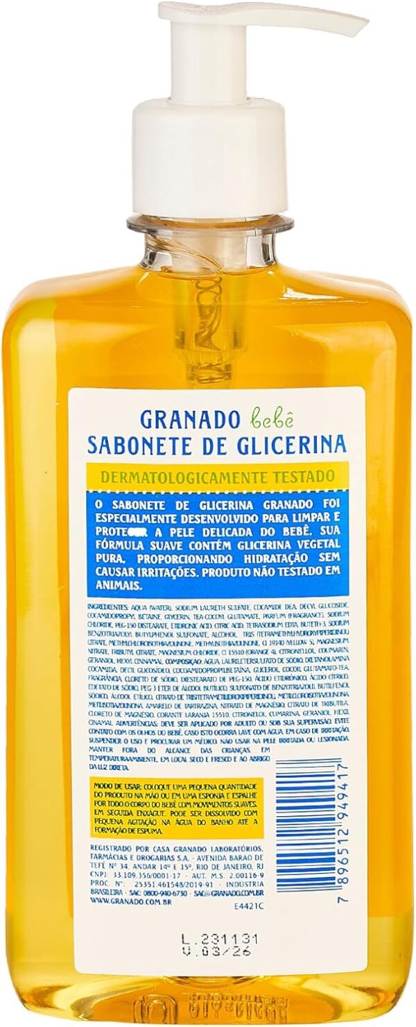 Granado Sab Liquido Bebe Tradicional 500Ml - Image 2