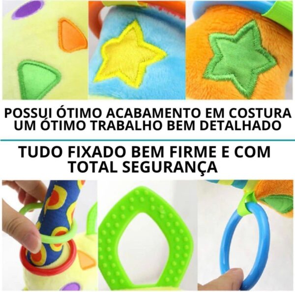 HAPPY MONKEY Girafa Mordedor COM CERTIFICAÇÃO INMETRO Multifuncional (Amarelo) - Image 5
