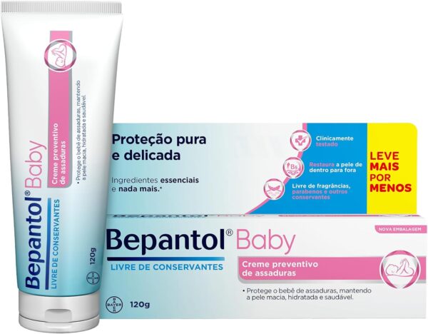 Bepantol Baby Pomada Assadura Bebe, Ideal para Prevenção de Assaduras, 120g