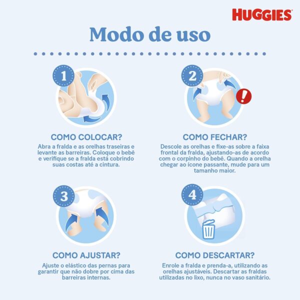 Huggies Fralda Premium Natural Care RN 34 Un (Embalagem pode variar) - Image 7