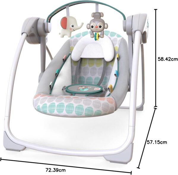 Bright Starts Balanço automático compacto portátil com melodias - Image 17