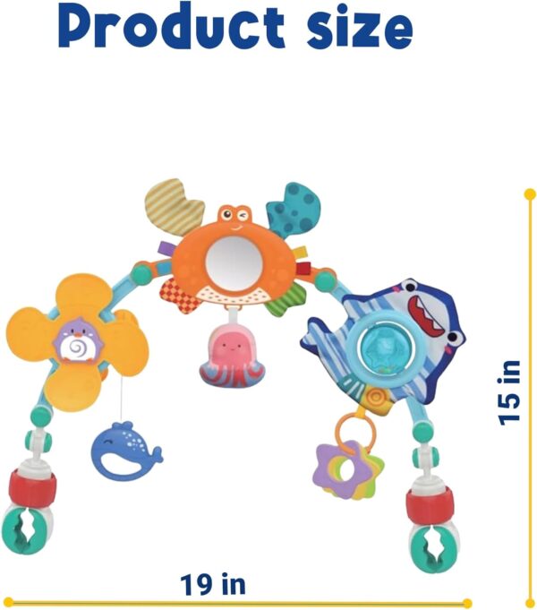 Maxi Baby Móbile Para Carrinho e Berço com Chocalho Ocean - Image 6