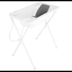 Banheira de Bebê com suporte Dobrável Galzerano Acqua Trio Branco 20L