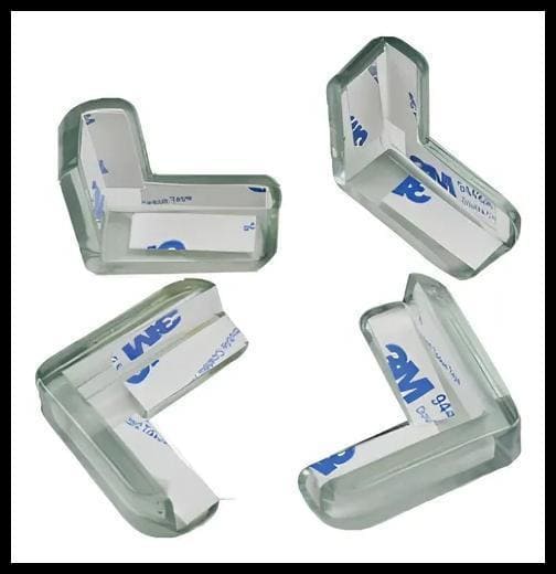 20 Protetor Quina Bebê Idoso Mesa Canto Móveis Cantoneira 3m Transparente