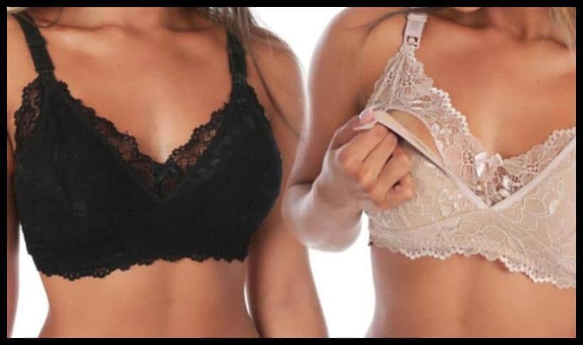 2 Sutiãs Amamentação Renda Gestante Sexy Lingerie Feminina Dani Lingerie