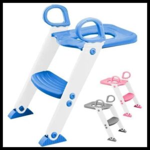 Assento Redutor Infantil Com Escada Para Vaso Sanitário