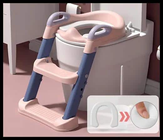 Assento Redutor Infantil Gimboo Escada Dobrável Almofadado Antiderrapante