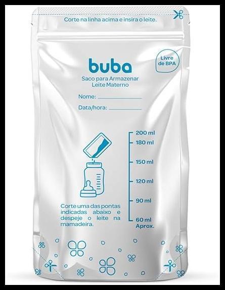 Buba Saco Para Armazenar Leite Materno Branco
