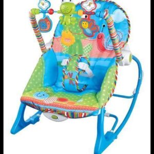 Cadeirinha Descanso Bebe Musical Maxi Baby Até 18kgs Azul Azul