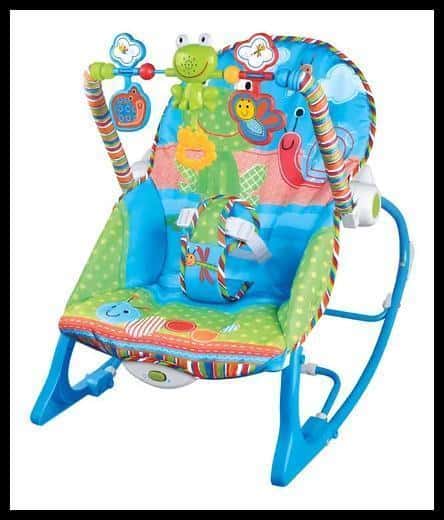 Cadeirinha Descanso Bebe Musical Maxi Baby Até 18kgs Azul Azul