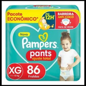 Fralda Pampers Pants Ajuste Total XG, 86 Unidades