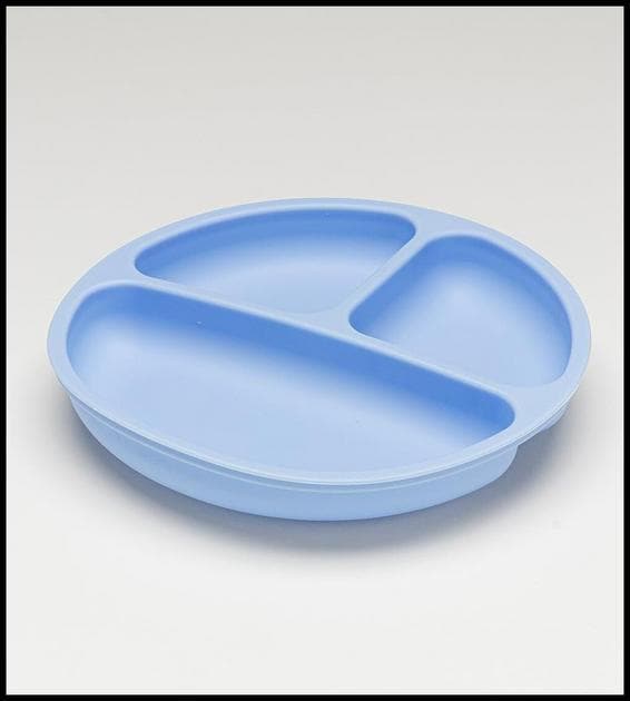 Prato em Silicone com Divisória e Ventosa Twibex