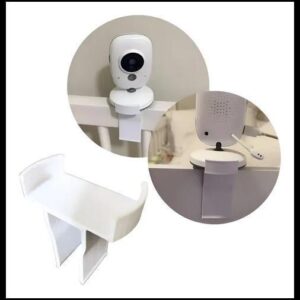 Suporte Babá Eletrônica Compatível Cãmera Vb603 Base 7 Cm Branco