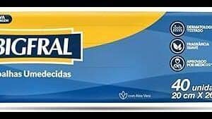 Toalhas Umedecidas Bigfral 40 unidades