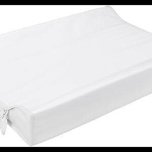 Trocador Americano Bebe Comoda Fralda Com Abas Impermeavel Anatomico Com Capa Plástica Microfibra Macia Branco (60cm x 40cm)