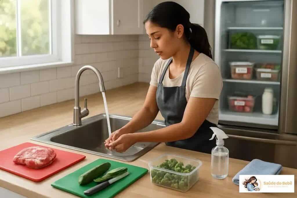 Como evitar contaminação cruzada na cozinha: 12 dicas práticas e seguras