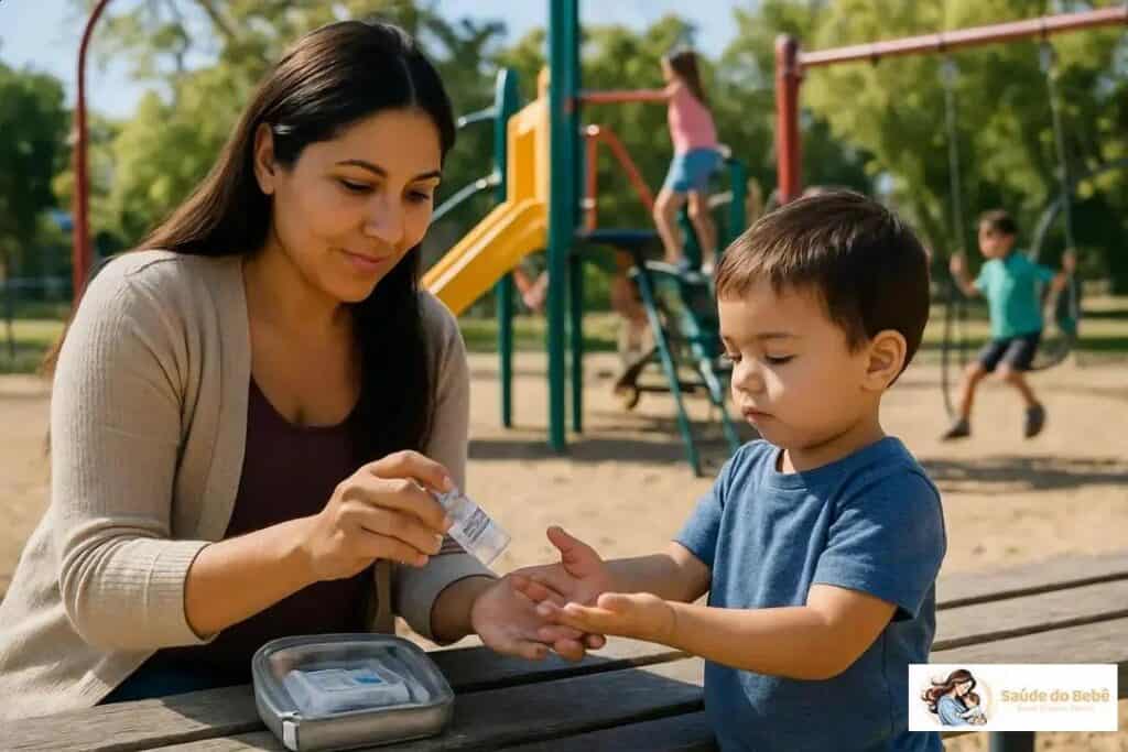 Cuidados com a higiene após contato com brinquedos públicos: 5 passos rápidos