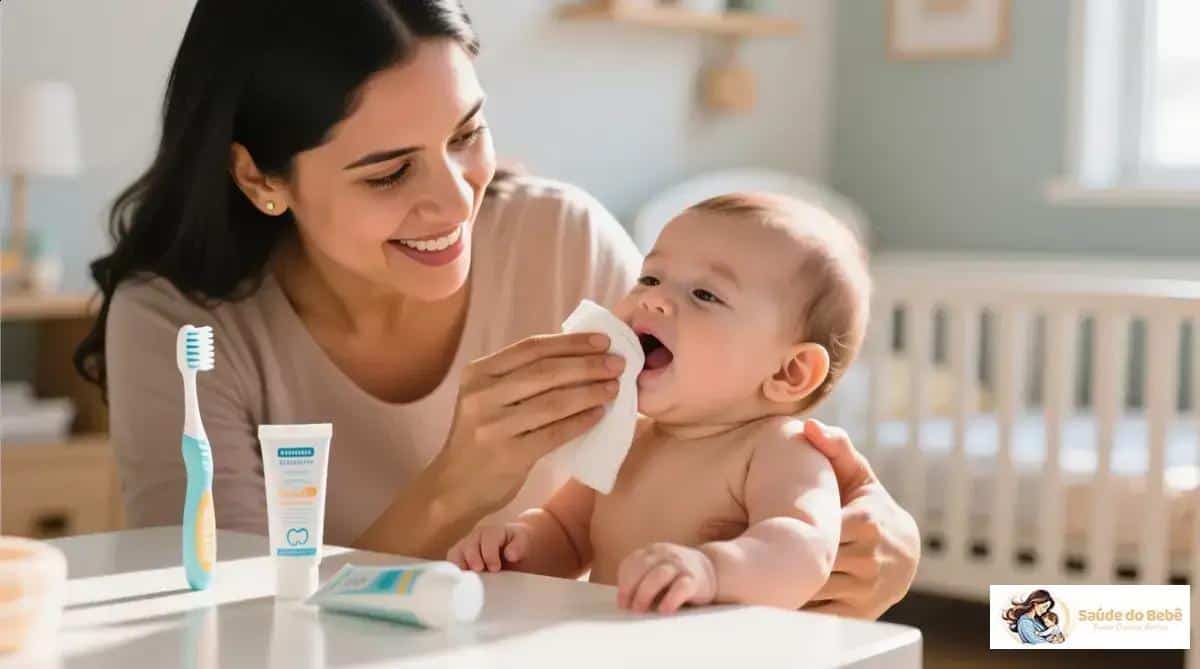 higiene bucal do bebê: guia prático para evitar cáries e chorar menos