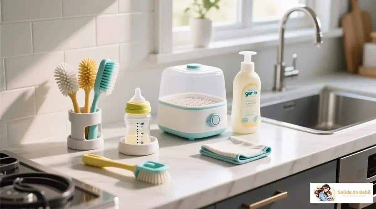 Como limpar mamadeira e bicos: passo a passo