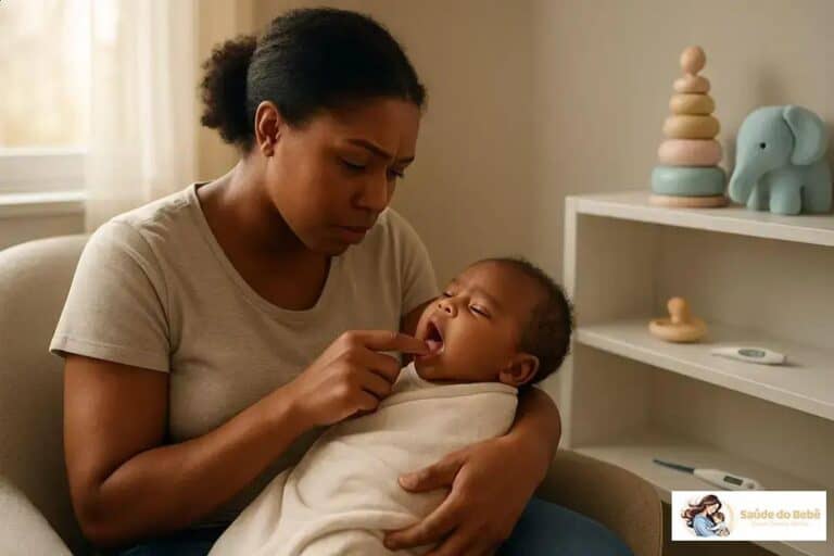 Sinais de infecção de garganta em bebês: sintomas, urgência e passos práticos