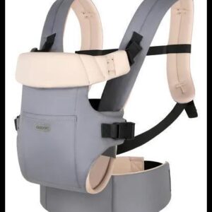 Bolsa Canguru Carregador Ergonômico Até 25kg Assento Aiebao Cor Cinza