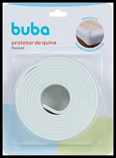 Buba Protetor De Quina E Borda - Flexível Em Rolo Branco