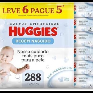 Huggies Lenços Umedecidos Recém-Nascido Sem Fragrância 6 x 48 Un