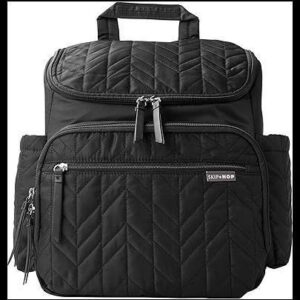 Skip Hop Bolsa de fraldas para bebês e itens essenciais de viagem com bolsa de fraldas, estojo para lenços umedecidos e bolso para chupeta, Forma