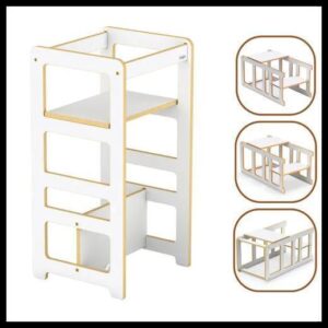 Torre Aprendizagem Montessoriana 4 X 1 Mesa Cadeira Mesa Mdf