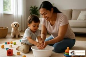 Cuidados com a higiene após brincadeiras no chão: guia rápido e seguro