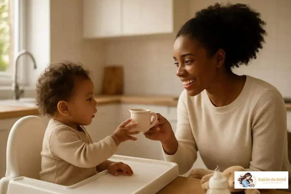 Quando substituir a mamadeira pelo copo: 7 sinais que você não pode ignorar