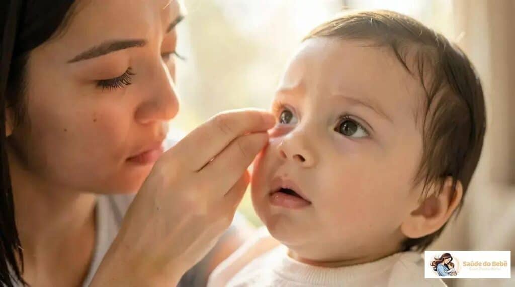 Quando o bebê apresenta irritação ocular frequente: 7 passos para acalmar hoje