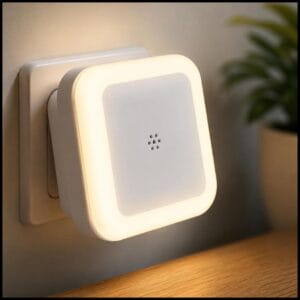 Luminária Noturna de Tomada com Sensor de Luz Bivolt LED Automática