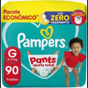 Fralda Pampers Pants Ajuste Total Tamanho G, 90 Unidades