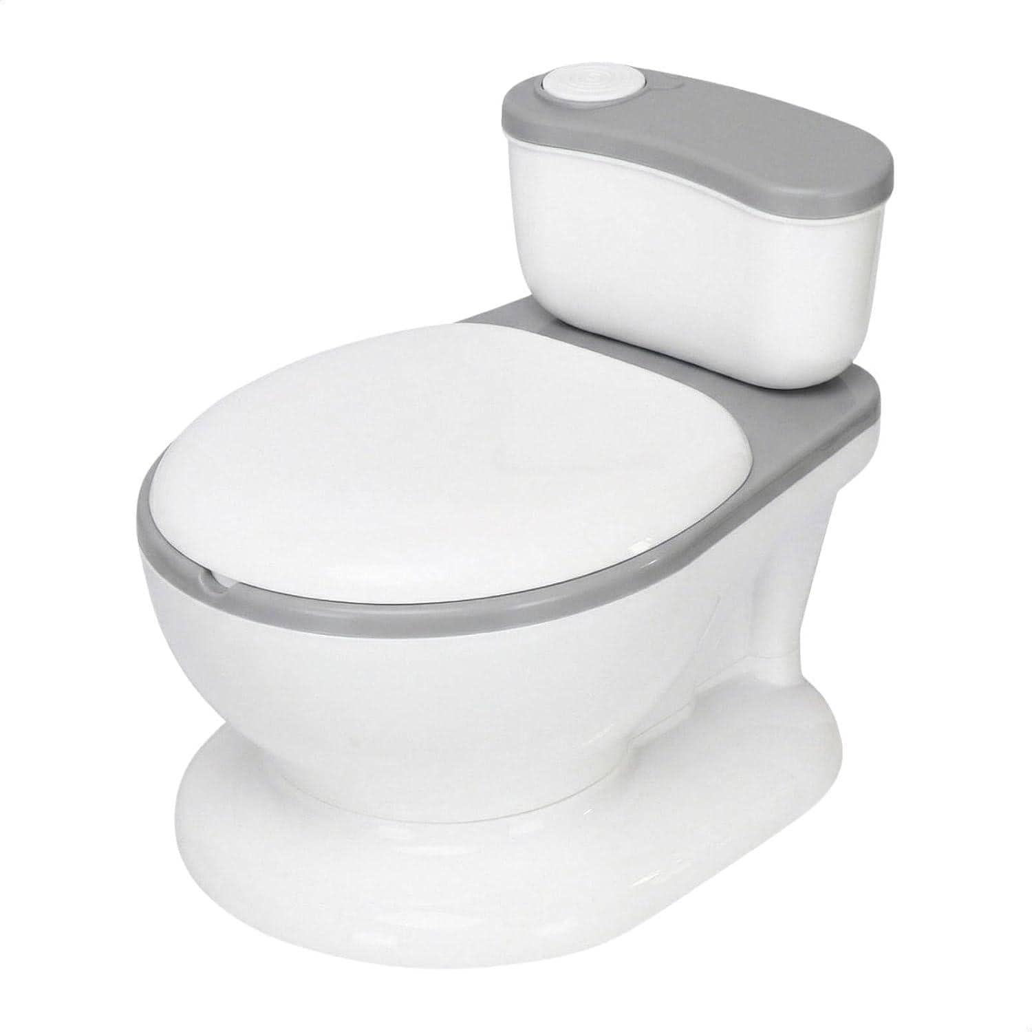 Penico Infantil OHANA BABY Troninho Privadinha Cinza - Desfralde Divertido, Assento Ergonômico, Resistente até 50kg (Cinza)