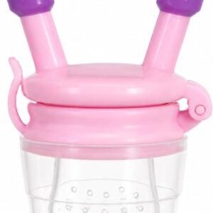 Mordedor Alimentador Infantil para Bebê – Mordedor Seguro para Frutas e Legumes – Alívio da Gengiva, Introdução Alimentar e Autoalimentação