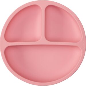 Prato de Silicone Bebê 20cm Ventosa Alta Aderência 3 Divisórias BLW