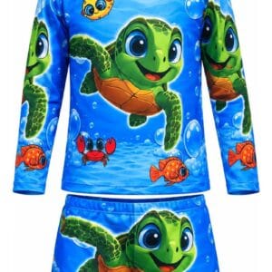 Conjunto Masculino Infantil Praia Proteçãouv50 Blusa + Sunga