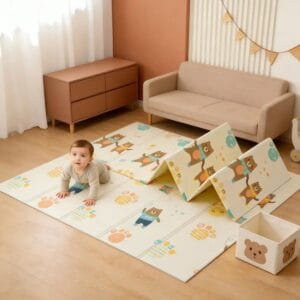 Tapete Infantil Emborrachado Dobrável Dupla Face 200*180*6m