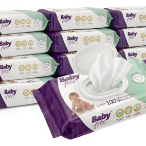 Lenços/toalhas Umedecidos Baby Free 500un Hipoalergênico