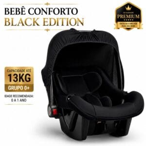 Bebê Conforto Assento para Bebê Recém-Nascido para Carro 0 a 13kg Bebê Maxi Baby Comfort Black Preto