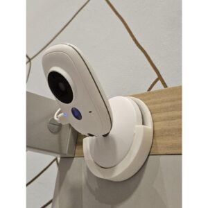 Suporte para Baba Eletronica VB603 Berço Parede Branco Adesivo Dupla Face