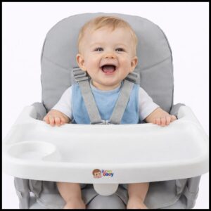 Cadeira De Alimentação Bebê Portátil Cinza – Cadeirão – I Love Baby